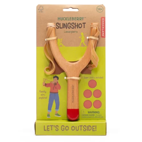 Huckleberry Katapult – houten katapult met 5 zachte foamballetjes