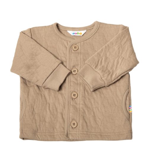 Vestje doorgestikt bio-katoen - beige (Joha)