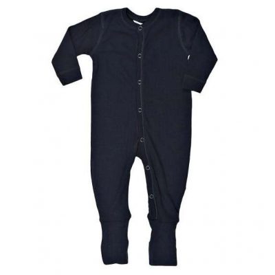 Wollen Jumpsuit 2 in 1 voetjes- Marine (Joha)