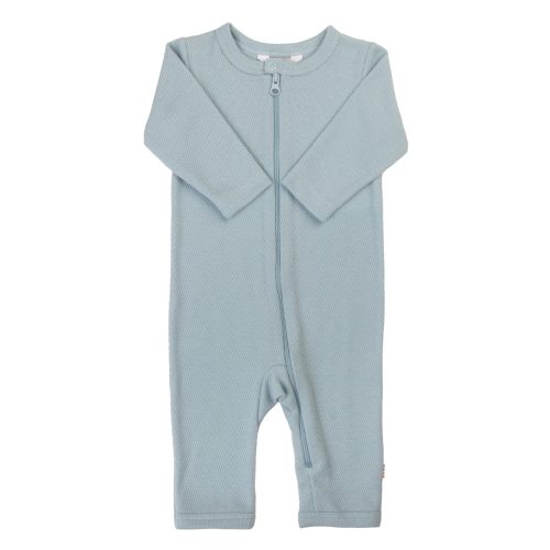 Joha jumpsuit biokatoen met rits - Blauw