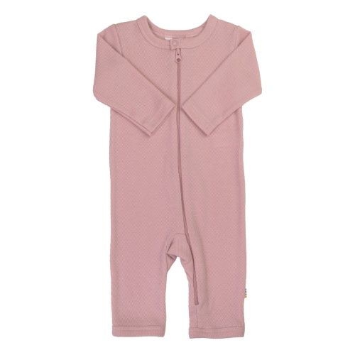 Joha jumpsuit biokatoen met rits - Roze