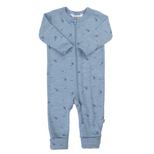 Joha Wollen Babypakje Merinowol met Voetjes - Blue