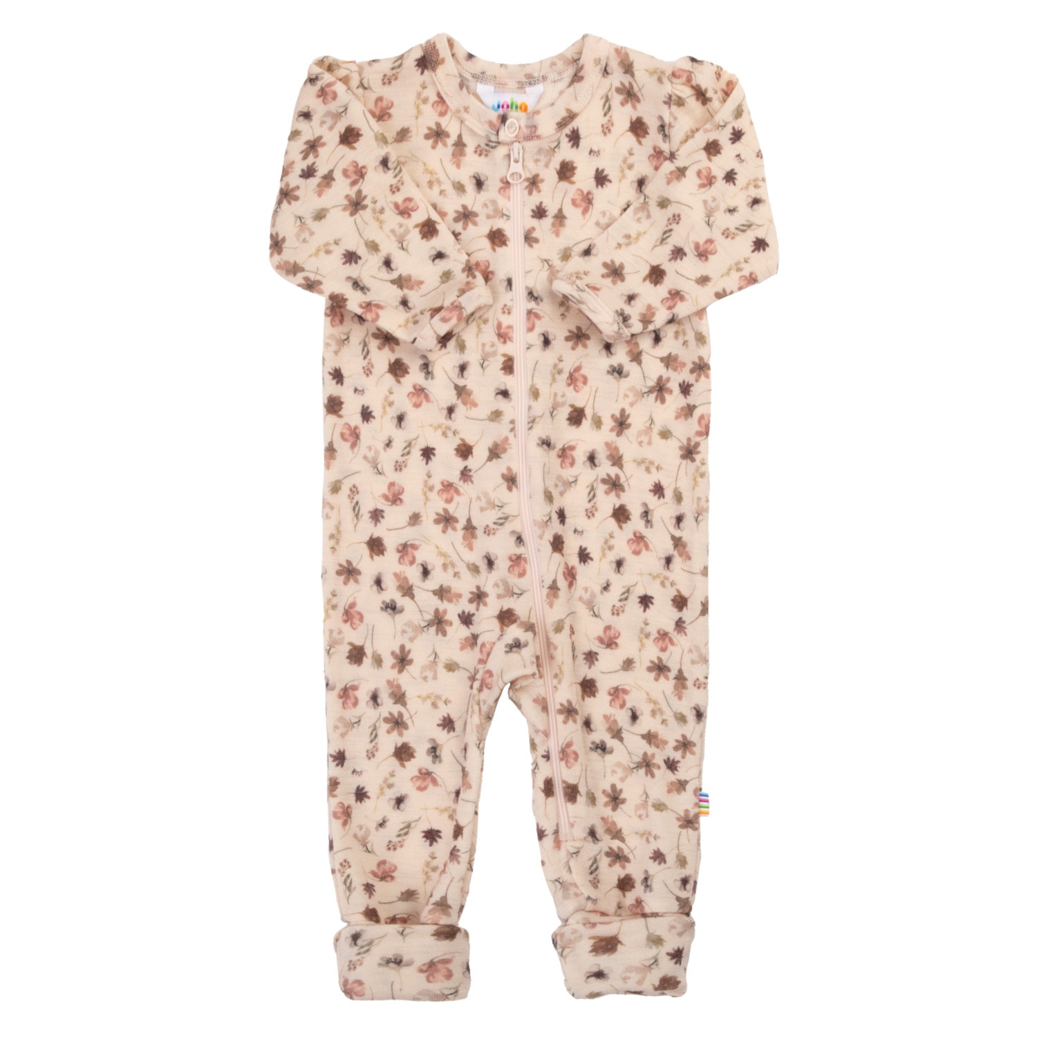 Joha Wollen Jumpsuit 2 in 1 voetjes- Bloem