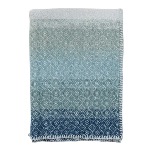 Wollen Ledikantdeken Havanna Aqua Multi