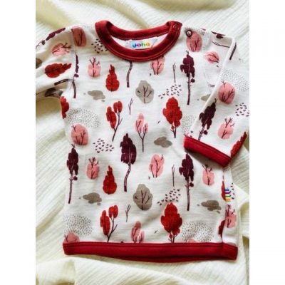 Longsleeve Wol/Bamboe - Rood (Joha)