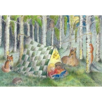 Ansichtkaart Luisterbos (EentjevanMargo)