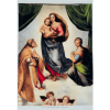 Poster A4 Sixtijnse Madonna van Raphael