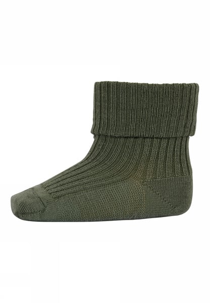 Wollen baby en kindersokken - Olivine