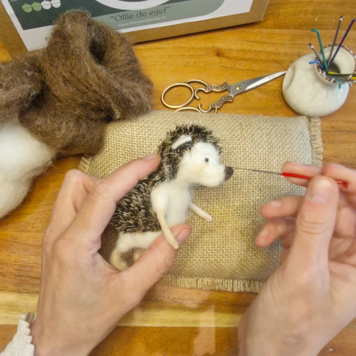 Ollie de Egel naaldvilten startpakket Zelf maken - Afbeelding 2