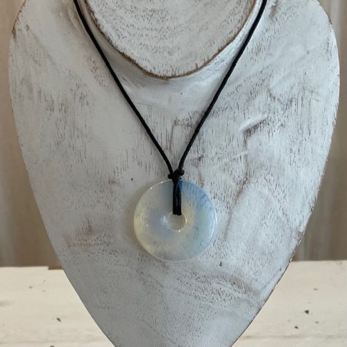 Opaliet Donut ketting 40mm