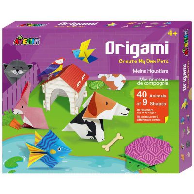 Origami knutselset  - huisdieren 4+