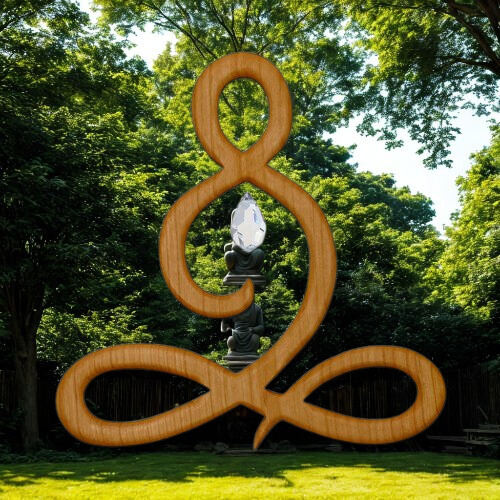 Raamdecoratie met kristal - Boedha