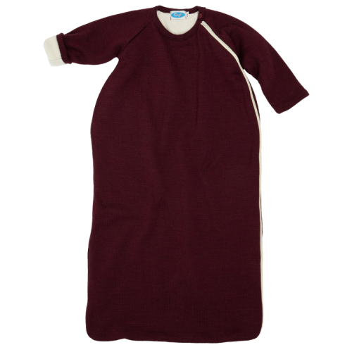 Wollen slaapzak gevoerd lange mouw - Blackberry  (Reiff)