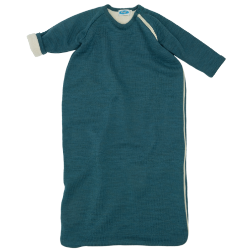 Wollen slaapzak gevoerd lange mouw - Emmerald (Reiff)