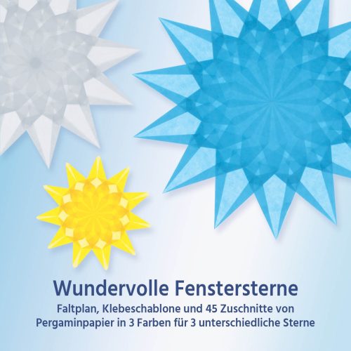 Sterrenpakket Vliegerpapier va 12 jaar - Blauw Geel Wit