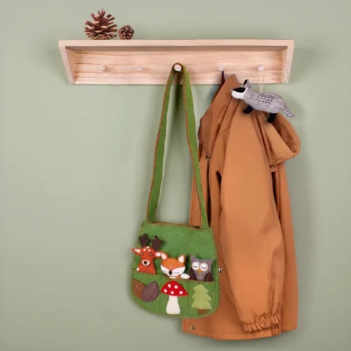 Wolvilten Tasje met vingerpopjes