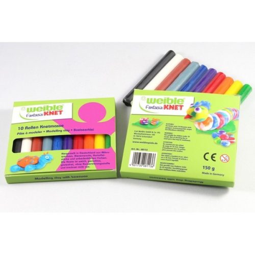 6 rollen Kneedwas met glitters (Weible)