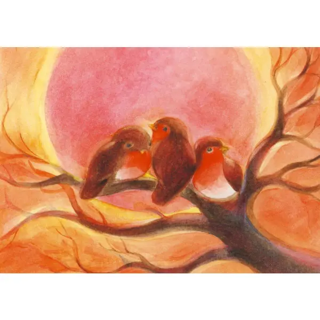 Ansichtkaart - Winterzon  (Marie-Laure Viriot)