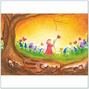 Ansichtkaart Wortelkindertjes (Baukje Exler)