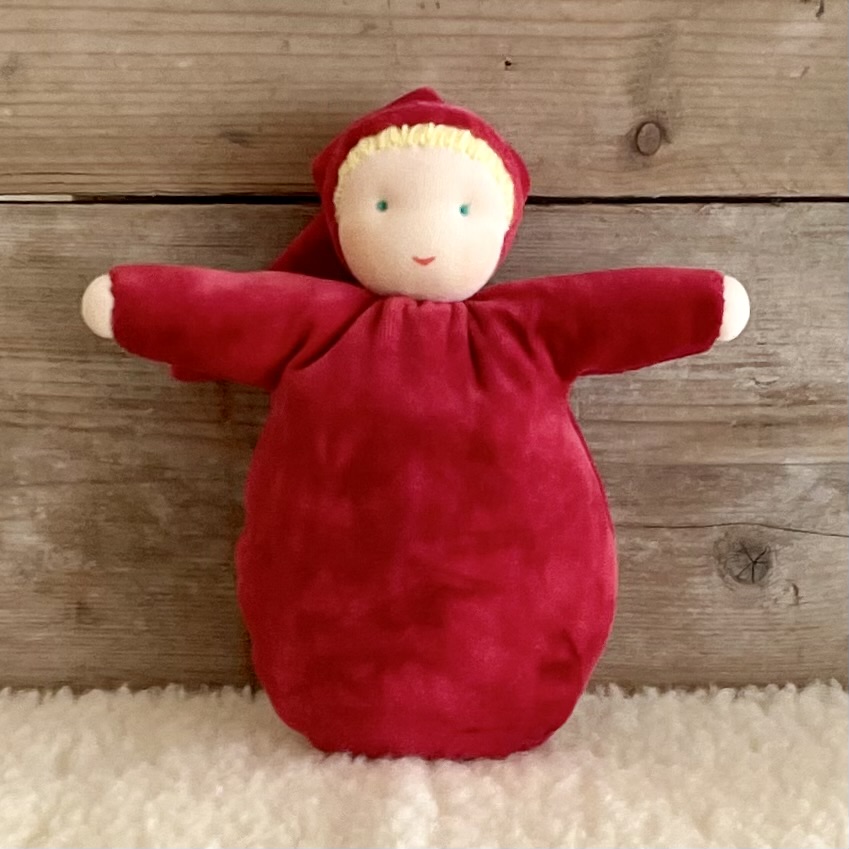 Zonnekind zakpopje - Rood velours