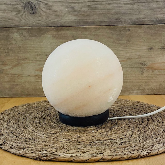 Himalaya Zoutlamp - Witte bol vorm